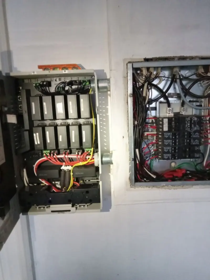 Electrical panel upgrade completed for Security Camera Wiring in Prairie du Sac